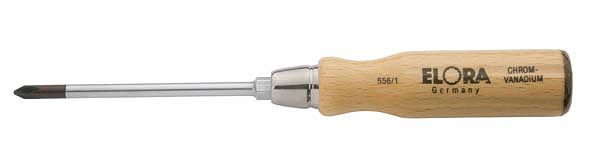 Visseuse ELORA avec manche en bois, Phillips, 656, longueur de la lame: 200 mm, 0656000041000