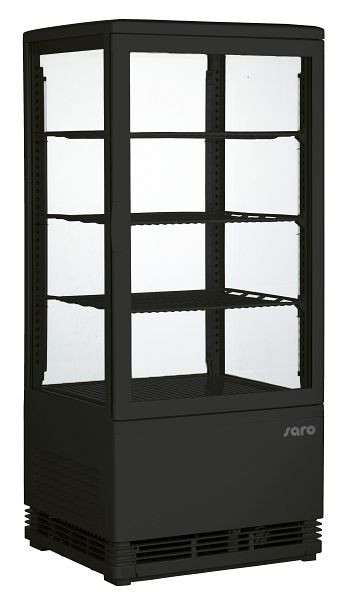Vitrine réfrigérée Saro modèle SC 80 noir, 330-1009