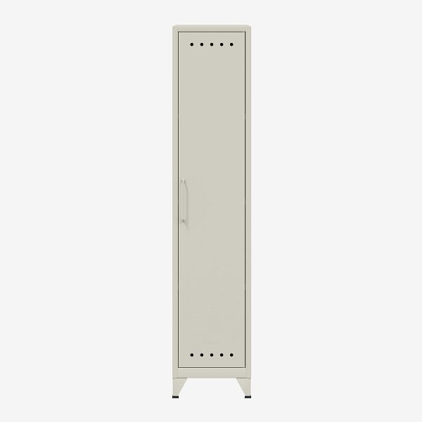 Armoire Bisley Fern Locker avec tringle à vêtements et étagère à chapeaux, blanc signalisation (696), FERLOC696