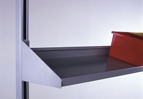 Etagère en tôle d'acier KLW 15°, inclinée, 1500 x 210 mm, ABC-AN-1500-210
