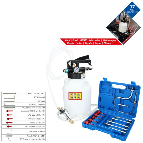 Brilliant Tools Remplisseur d'huile pour engrenages avec adaptateur, BT621000