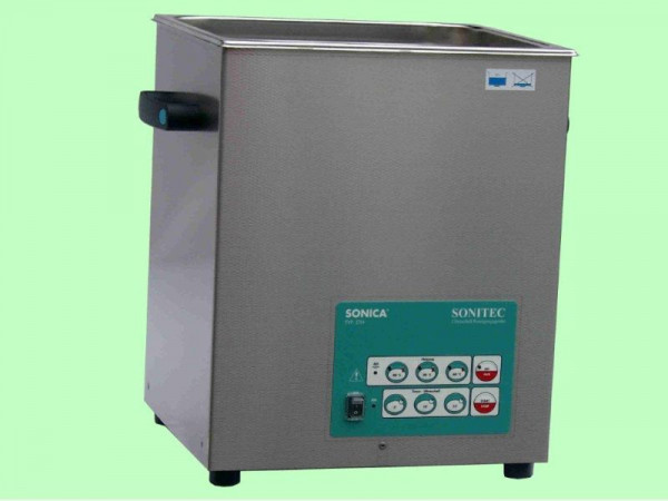 Bac compact à ultrasons SONITEC 9,5 litres, températures de contrôle : 40°C, 50°C ou 60°C, 3300ETH