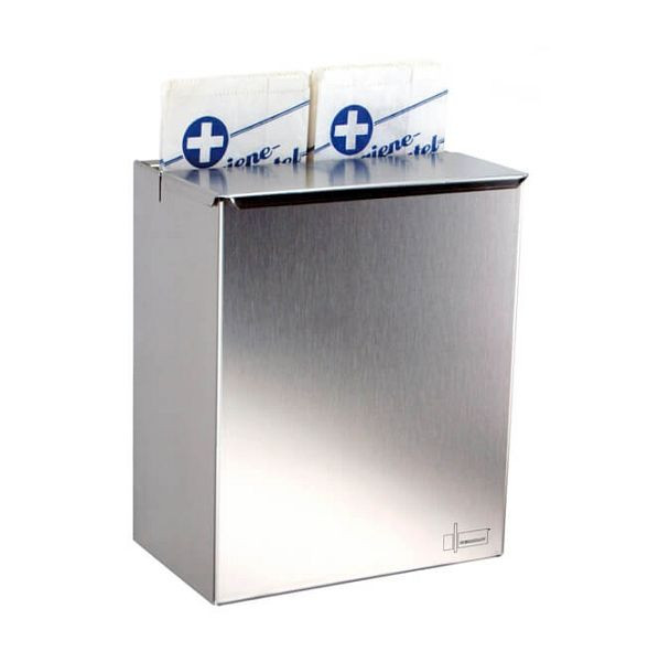 Conteneur à déchets hygiéniques KEMMLIT 5552 en acier inoxydable, 204.659