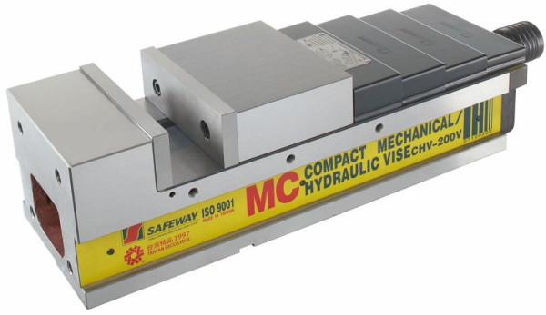 Étau hydraulique ELMAG CNC, modèle HP 100 V, force de serrage 36 KN, 82800
