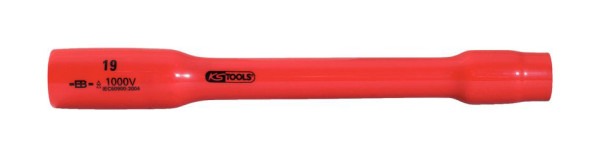 KS Tools Douille 1/2" avec isolation de protection, XL, 17 mm, 255 mm, 117.1383