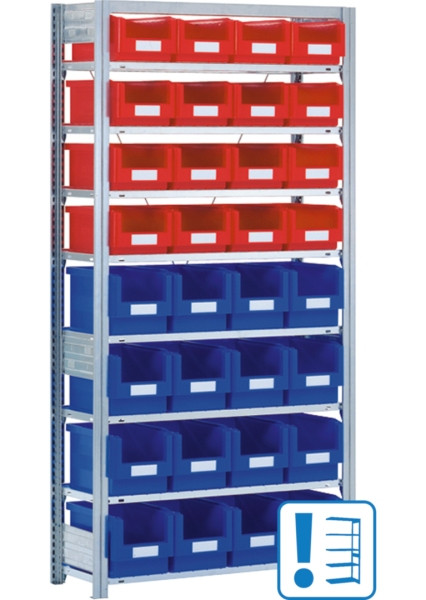 BITO porte-conteneurs avec 32SK 1849x1008x324 add-on galvanisé sur place FP, 53044