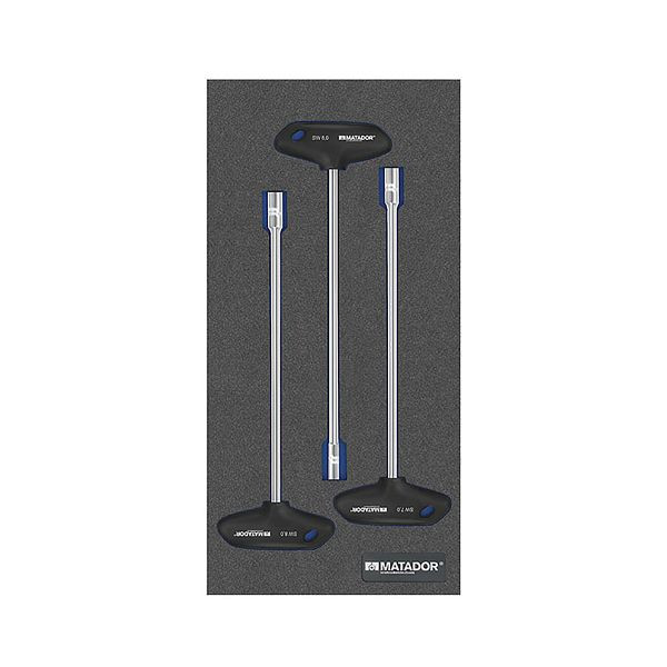 Module d'outils MATADOR : clé à douille hexagonale, 1/3 : 390 x 193 mm, 8164 1671