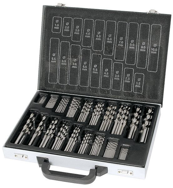 Chargeur de forets hélicoïdaux Kraftwerk 170 pièces HSS-G 1-10 mm, 11910