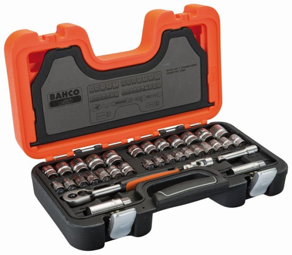 Jeu de clés à douille Bahco 3/8", 38 pièces, S380