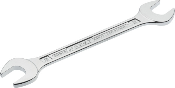 Clé à fourche double Hazet, profil hexagonal extérieur, 21 x 22 mm, 450N-21X22