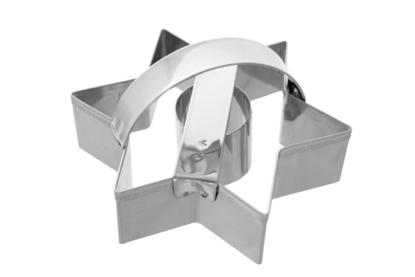 Emporte-pièce emporte-pièce "Étoile à trou" inox, Ø 105 mm, 199169