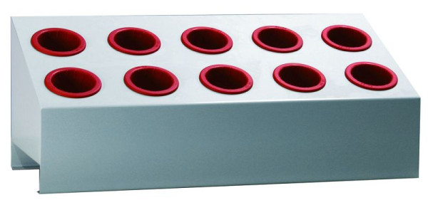 Magasin d'outils de table KLW, 640 x 265 x 260/140 mm, comprenant 10 porte-outils SK50, 15 / TS-SK50