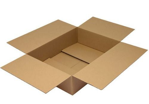 Boîte pliante en carton ondulé TransPak à 2 parois, dimensions intérieures 780 x 580 x 200 mm, qualité 2.30BC, paquet de 10, 299411