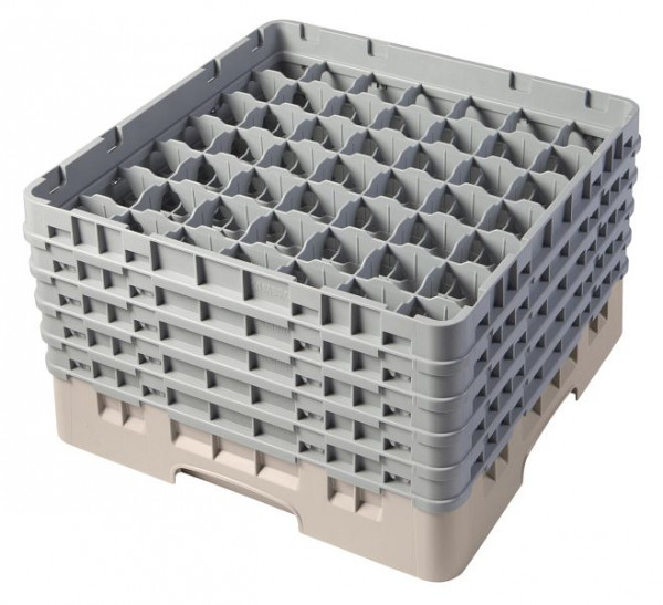 Panier de lavage Cambro 49 compartiments Camrack® 25,7 cm Beige, SU: 2 pièces, 49S958184