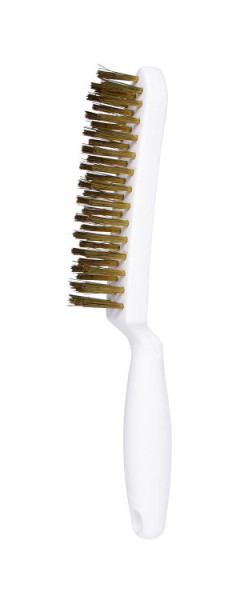 KS Tools Brosse métallique manuelle en fil de laiton 3 rangées, 285 mm, 201.2326