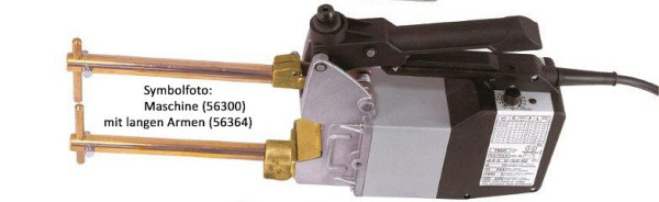 Pistolet de soudage par points ELMAG 2 kVA, modèle 7900 (ensemble), à commande manuelle (max. 2+2mm) 400 volts avec minuterie et 1 paire de bras avec électrodes Ø10, 56300