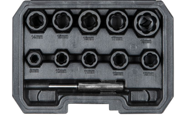 Inserts de flûte en spirale en acier SW, 3/8", 8-19mm, 11pc, 05585L