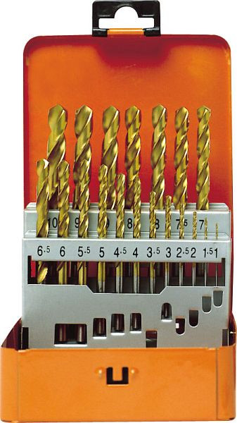 Cassette de perçage Projahn HSS-TiN ECO 19 pièces 1-10 / 0,5 mm, 60390