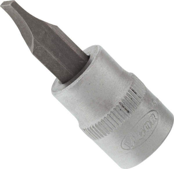 Embout de tournevis VIGOR, carré creux 10 mm (3/8"), profil à fente, 1,2 x 8 mm, V2286N