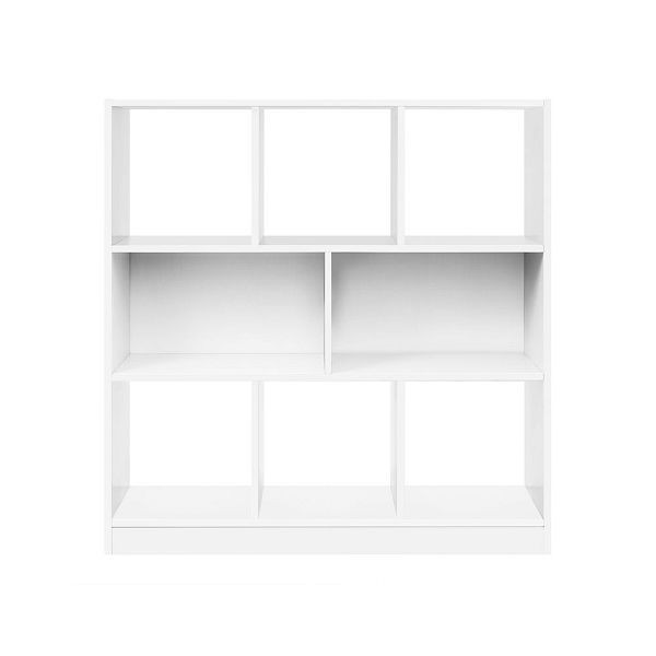 Bibliothèque VASAGLE 97,5 x 30 x 100 cm 8 compartiments blanc, LBC52WT