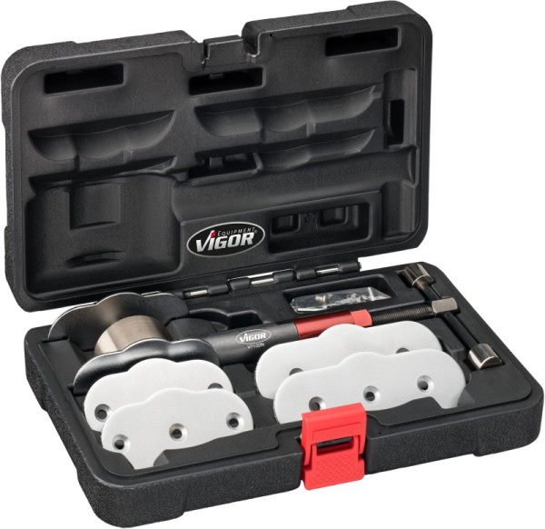Jeu d'outils de réinitialisation du piston de frein VIGOR, hydraulique, nombre d'outils : 8, V7132N
