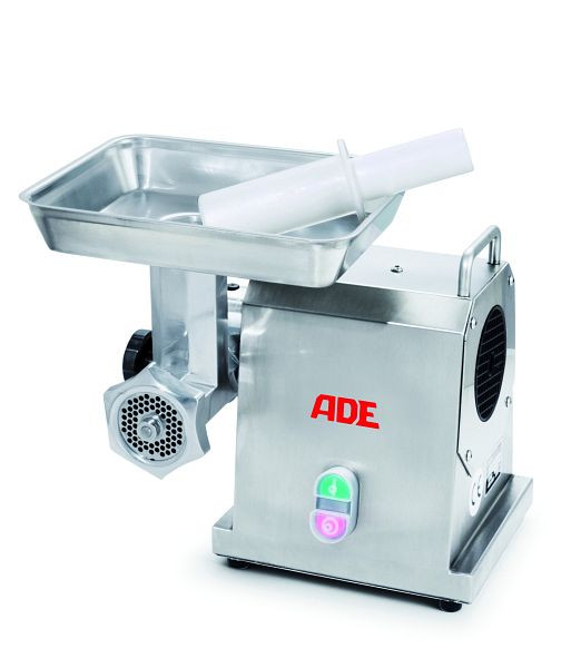 Hachoir à viande ADE FL-E-800-230, avec kit de coupe en deux parties (lame croisée, disque perforé standard 62 mm/4,5 mm), 4318
