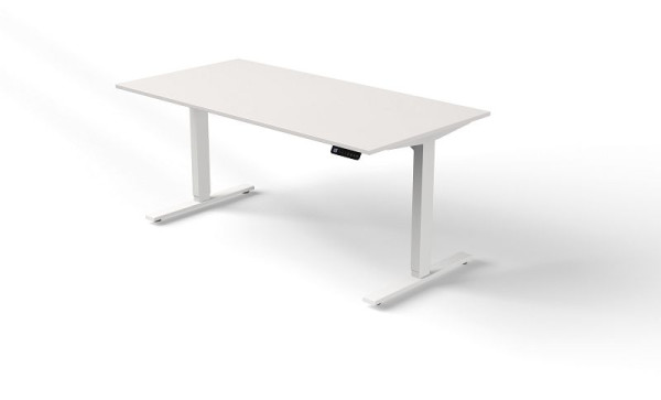 Table assis/debout Kerkmann L 1600 x P 800 mm, réglable en hauteur électriquement de 720 à 1200 mm, Move 3, blanc, 10380510
