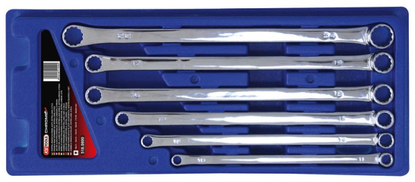 KS Tools CHROMEplus jeu de clés polygonales doubles, XL, 6 pièces, 518.0800