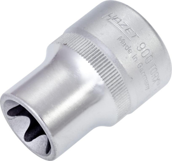 Insert pour clé à douille Hazet TORX®, carré creux 12,5 mm (1/2 pouce), profil extérieur TORX®, E18, 900-E18