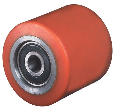 Roulettes BS roue en polyuréthane, largeur de roue 62 mm, roue Ø 75 mm, capacité de charge 470 kg, bande de roulement polyuréthane coulé, corps de roue en acier, roulements à billes, C40.75.20