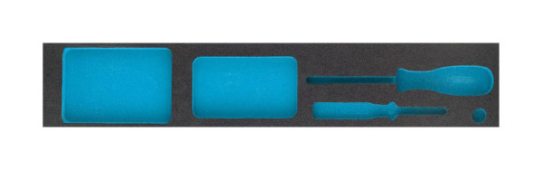 Insert en mousse souple à 2 composants Hazet, insert en mousse souple à 2 composants vide pour 190/79, 163-455/5, 163-455L