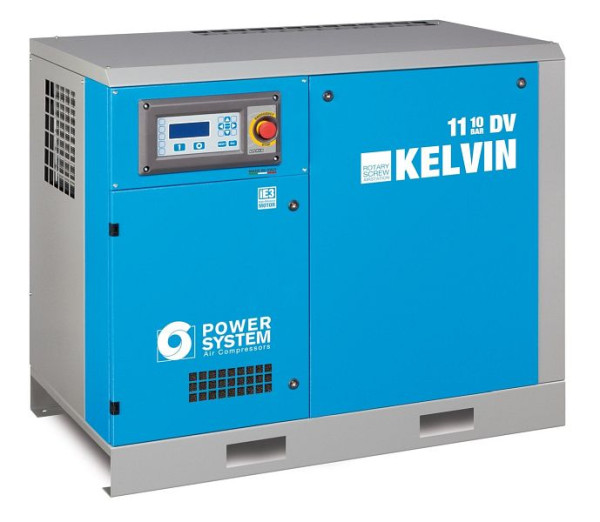 Industrie des compresseurs à vis POWERSYSTEM IND, KELVIN 11-8 DV à vitesse variable, 20140933