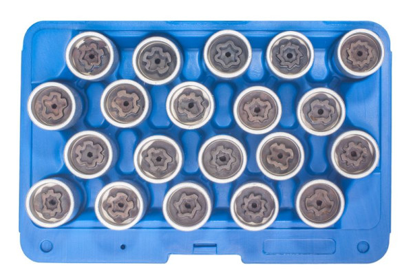 Jeu de démontage de verrou de jante en acier SW, VW, 20 pièces, 02383L