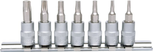 KS Tools Jeu de douilles 1/4" Torx, 7 pièces, T10-T40, 911.1458