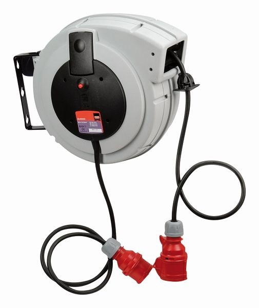Enrouleur de câble Bahco 400V, 15m, 2800-5000 Watt, prise européenne, BLCR400E