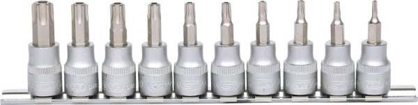 KS Tools Jeu de douilles 3/8", 10 pièces, TB10-TB55 avec trou frontal, 911.3940