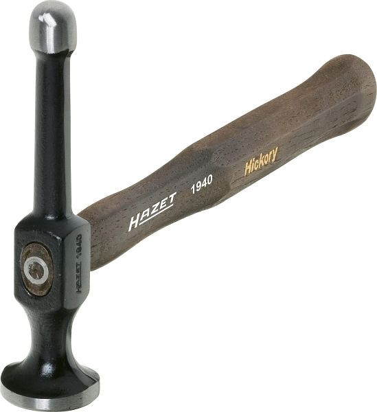 Marteau à bosser Hazet, marteau à raboter et à enfoncer, 160 mm, face ronde et boule, manche HICKORY, dimensions / longueur : 309 mm, 1940