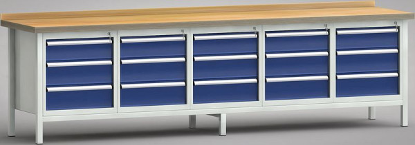 Etabli standard KLW - 3000 x 700 x 840 mm L x P x H, WS450N-3000M40-E7020