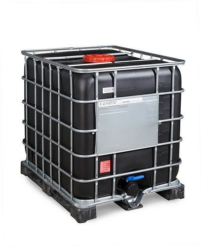 Conteneur pour marchandises dangereuses DENIOS Recobulk IBC, UV, PE, 1000 l, ouverture NW225, sortie NW80, 266-205
