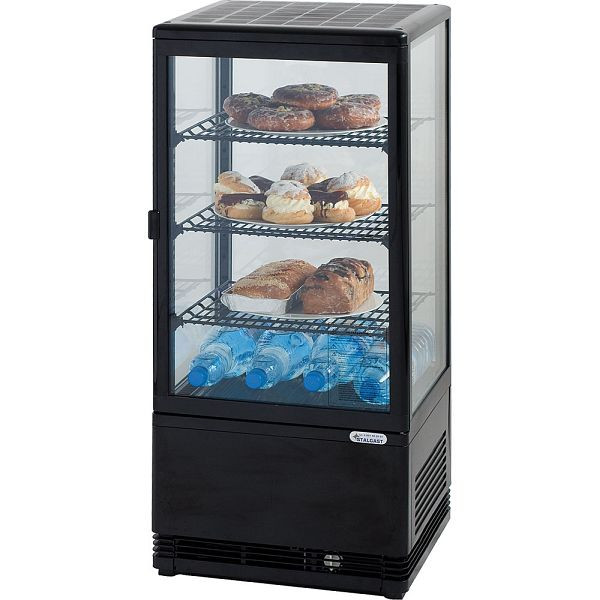 Vitrine réfrigérée Stalgast PAN4L, noire, dimensions 428 x 386 x 960 mm (LxPxH), KT0102078