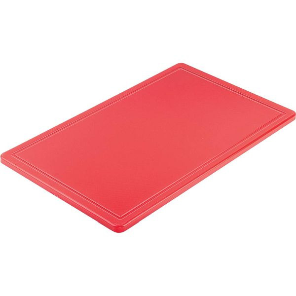 Planche à découper Stalgast, HACCP, couleur rouge, GN1/1, épaisseur 15 mm, MS1201530