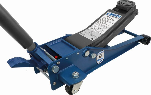 Cric de manœuvre Kunzer 2000 kg avec levage rapide au pied, WK 1075 FSH