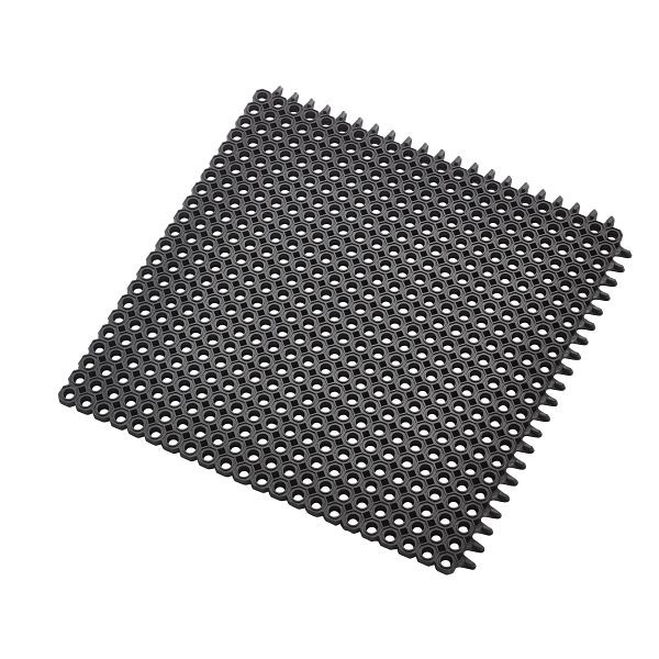 Notrax Master Flex D12 Zones extérieures – Tapis pour projets et installations 592, Noir, 50 cm x 50 cm, 592S0050OB