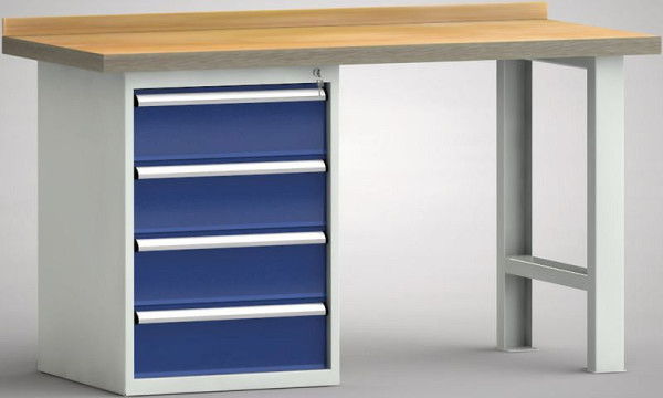 Etabli KLW - 1500 x 700 x 845 mm L x P x H, WP515N-1500M45-E0804