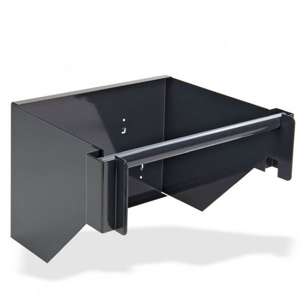 Porte-rouleau de papier ADB pour chariots d'atelier, dimensions : 300x200x250 (LxHxP), couleur : gris, RAL 7016, 23207