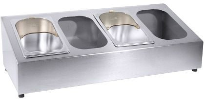 Range-couverts Contacto pour 4 inserts pour couverts GN 1/4 7002/001, 7003/004