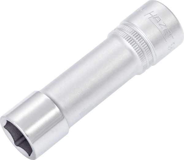 Douille Hazet, hexagonale, carré creux 12,5 mm (1/2"), 16 mm, type long avec moletage, 900LG-16