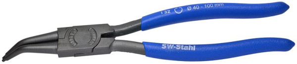 Pince à circlips en acier SW, courbée, 220 mm, 41310L