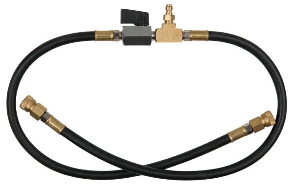 Tuyau de raccordement pour manomètre KS Tools avec raccord de tuyau 1/4" pour systèmes Ford EFI, 150.2363