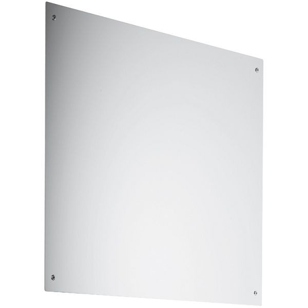 Miroir Wagner EWAR en acier inoxydable 600mmx600mm WP601, poli brillant, 727855